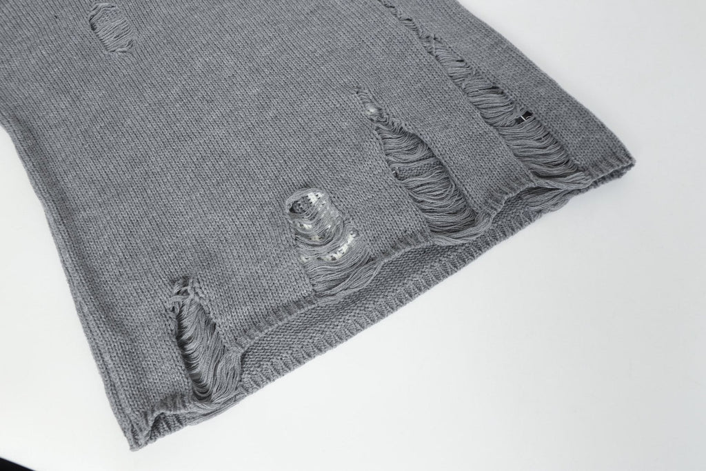 Chrome Hearts Distressed Knitted Sweater