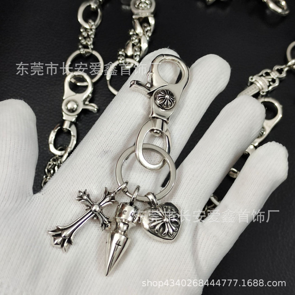 Chrome Hearts Lobster Head Buckle Multi-Element Keychain
