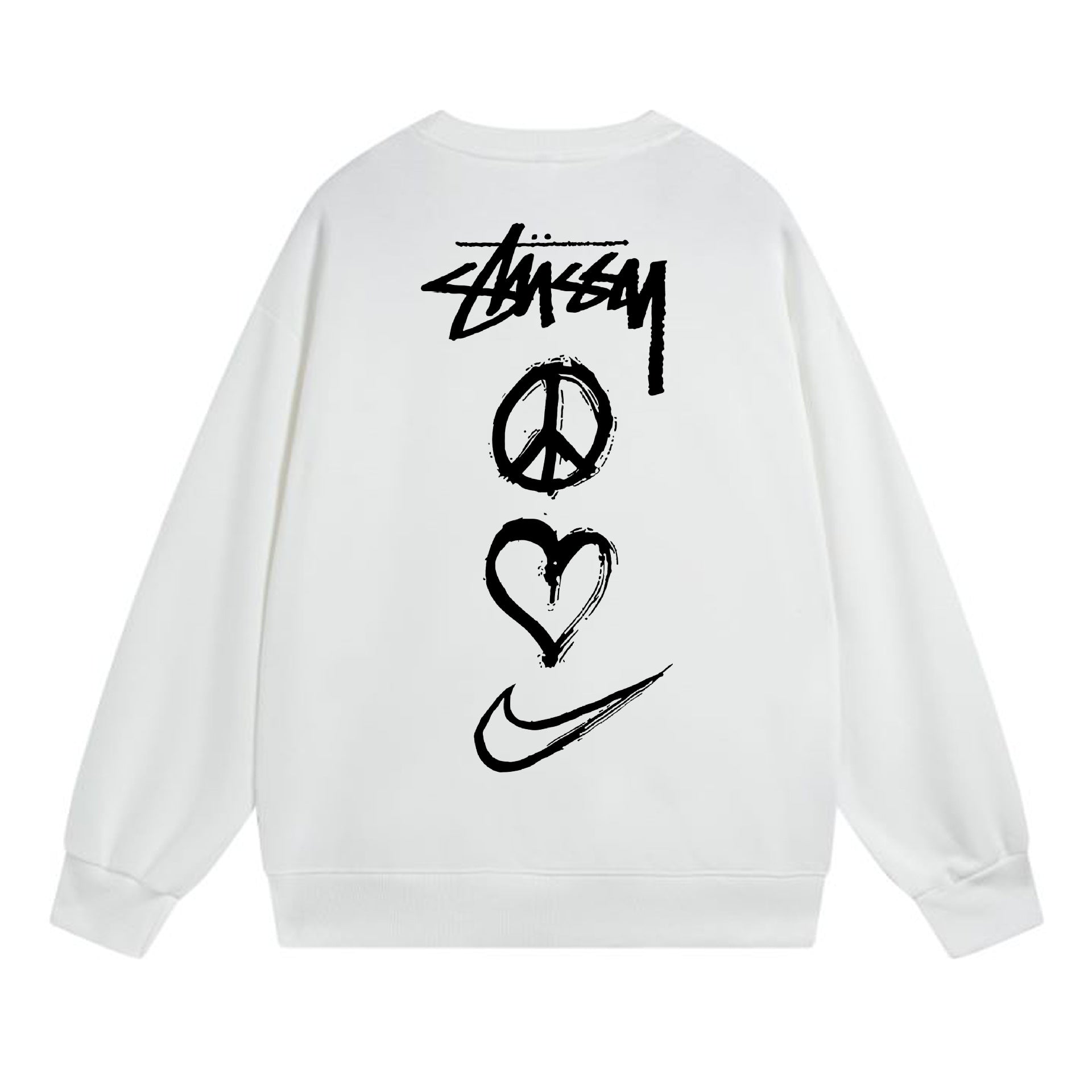 Stussy Sweatshirts Crew Neck Fleece Sweater