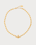 VIVIENNE WESTWOOD Thames Bas Relief Orb Necklace Brass(Mini/Gold)