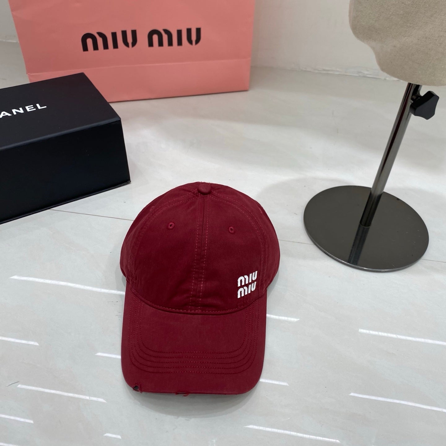 Miu Miu Logo Baseball Cap