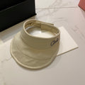 CHANEL Cotton Linen Open-top Hat