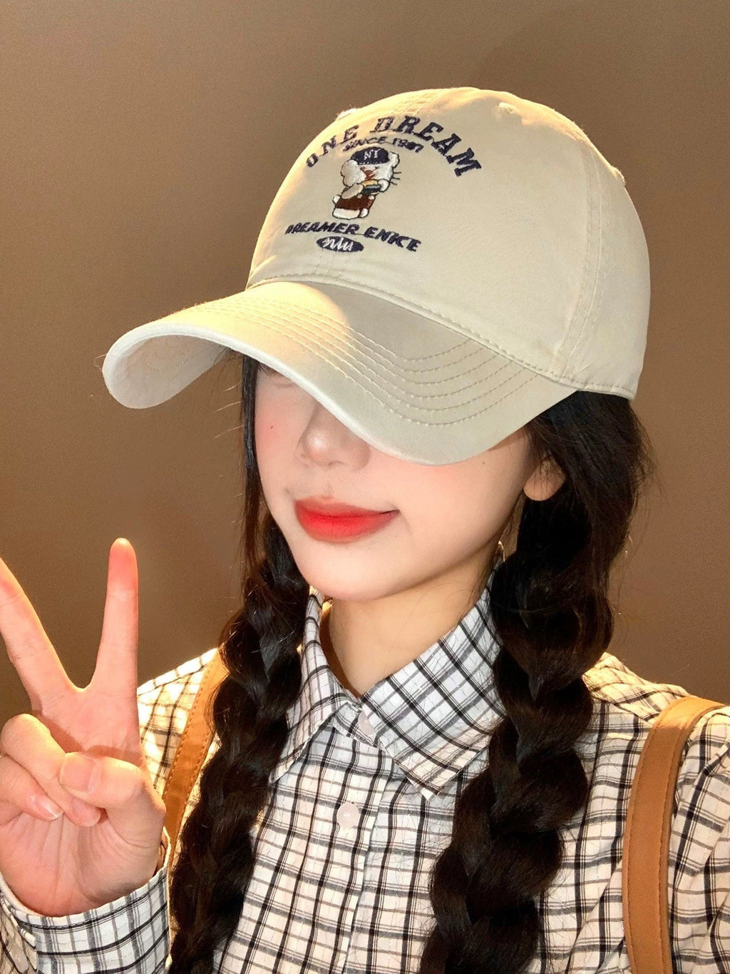 Embroidered Bear Baseball Cap